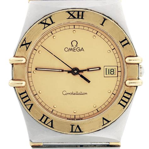 omega constellation watch gold